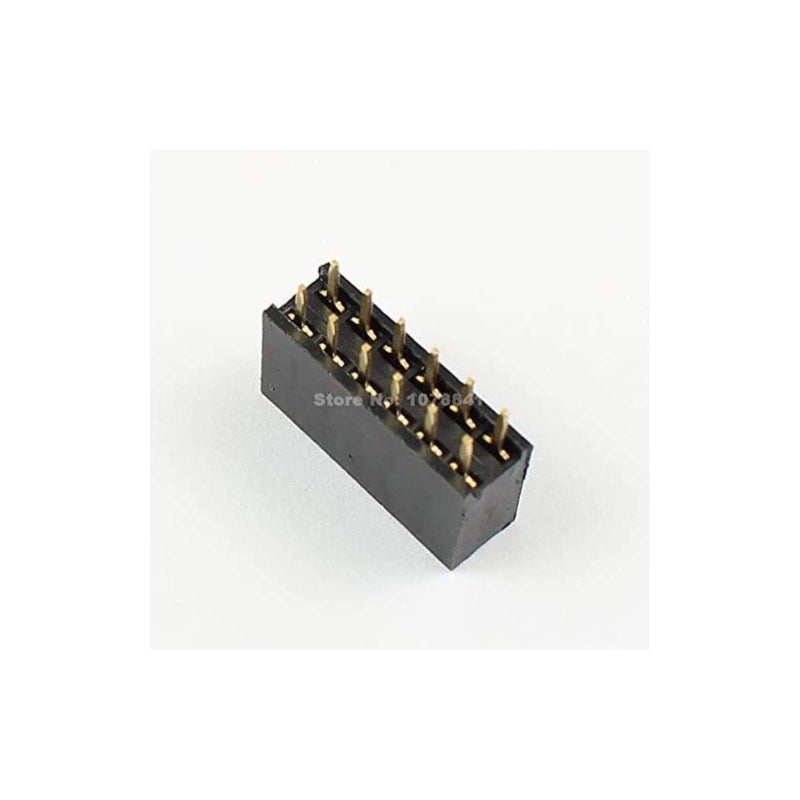 Bestol 2.54mm Double Row Female Long Pin 11mm Breakaway PCB Board Pin Header Socket Connector 2x6 20pcs - Image 4
